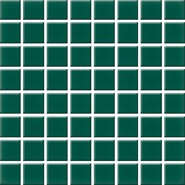 Mosaiikkilaatta Pukkila Color Victorian Green, himmeä, sileä, 22x22mm