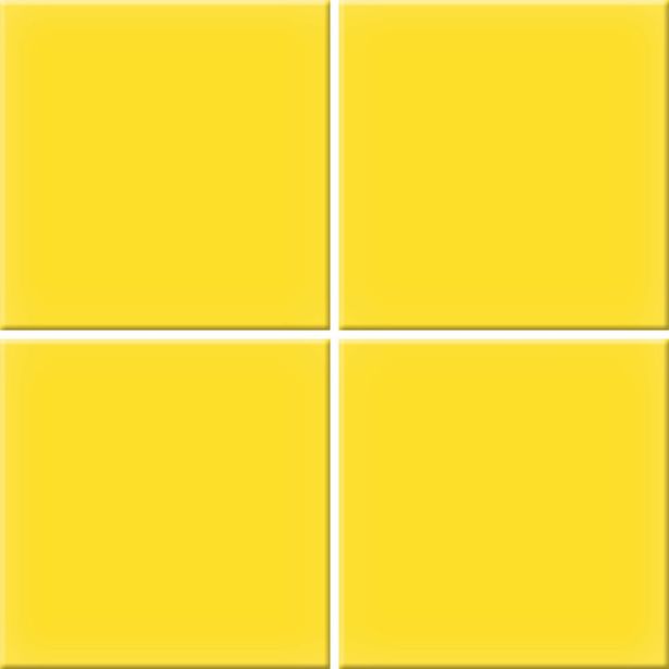 Lattialaatta Pukkila Color Yellow, himmeä, sileä, 97x97mm