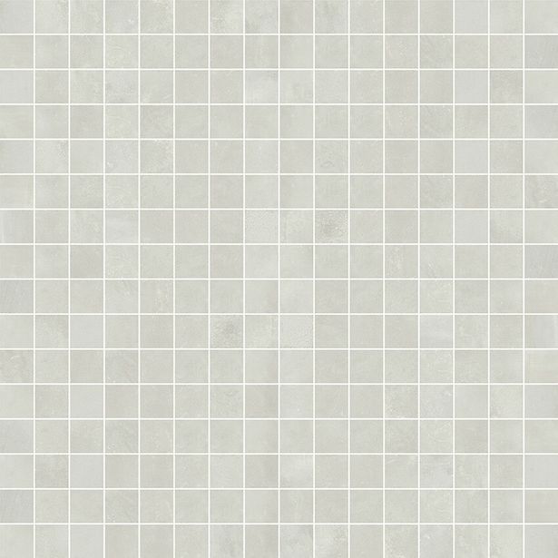 Mosaiikkilaatta Pukkila Cocoon mosaiikki White, himmeä, sileä, 18x18mm