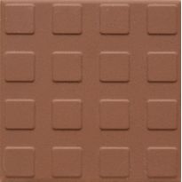 Lattialaatta Pukkila Natura Keskiruskea, himmeä, struktuuri, neliönasta, 96x96mm
