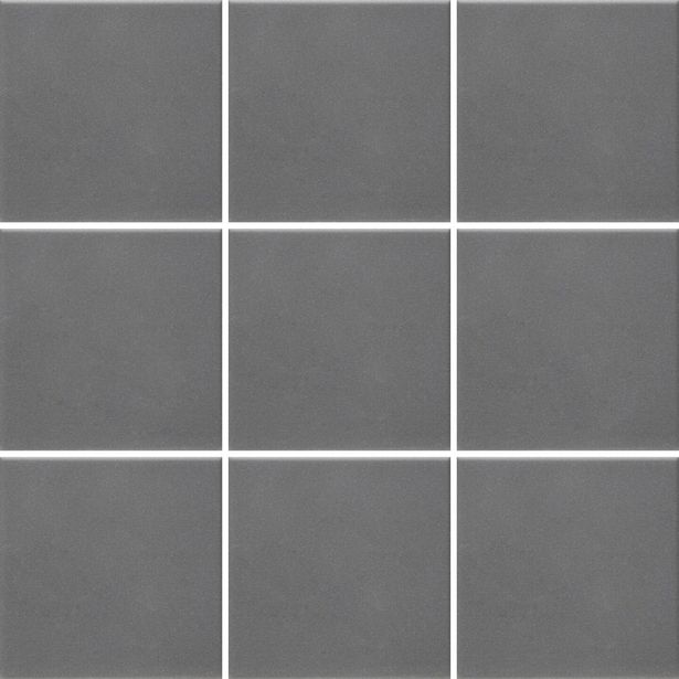 Lattialaatta Pukkila Natura Grafiitinharmaa, himmeä, sileä, 96x96mm, lasikuituverkossa