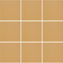 Lattialaatta Pukkila Natura Okrankeltainen, himmeä, sileä, 96x96mm, lasikuituverkossa