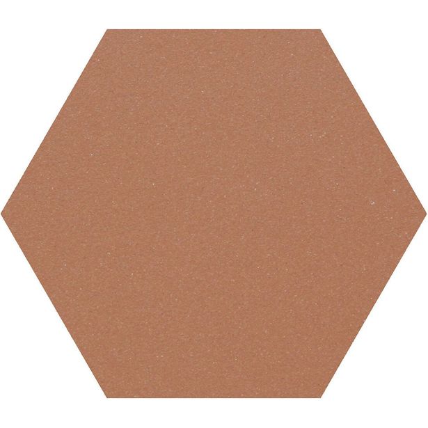 Lattialaatta Pukkila Natura 6-kulmainen Keskiruskea, himmeä, sileä, 115x100mm