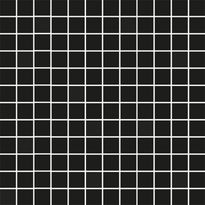 Mosaiikkilaatta Pukkila Mosaico Porcelanico Black, himmeä, sileä, 25x25mm