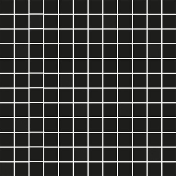 Mosaiikkilaatta Pukkila Mosaico Porcelanico Black, himmeä, sileä, 25x25mm