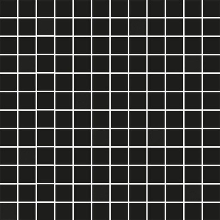 Mosaiikkilaatta Pukkila Mosaico Porcelanico Black, himmeä, sileä, 25x25mm