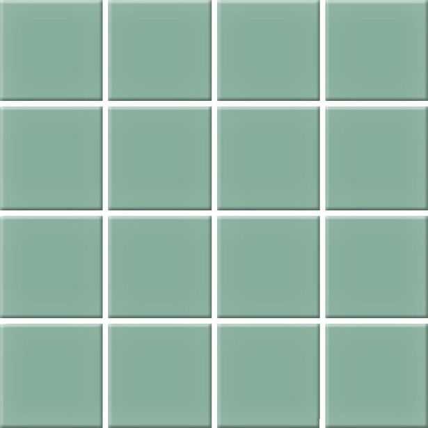 Mosaiikkilaatta Pukkila Color Sea Green, himmeä, sileä, 47x47mm