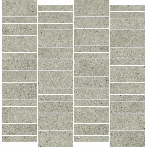 Mosaiikkilaatta Pukkila Deep mosaiikki Ash mattoncino, himmeä, sileä, 50x75mm