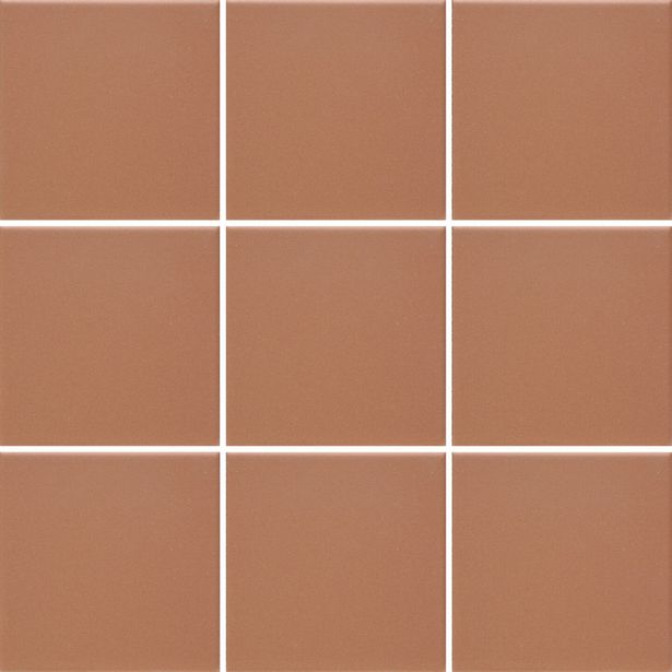 Lattialaatta Pukkila Natura Keskiruskea, himmeä, sileä, 96x96mm, lasikuituverkossa