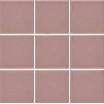 Lattialaatta Pukkila Natura Roosa, himmeä, sileä, 96x96mm, lasikuituverkossa