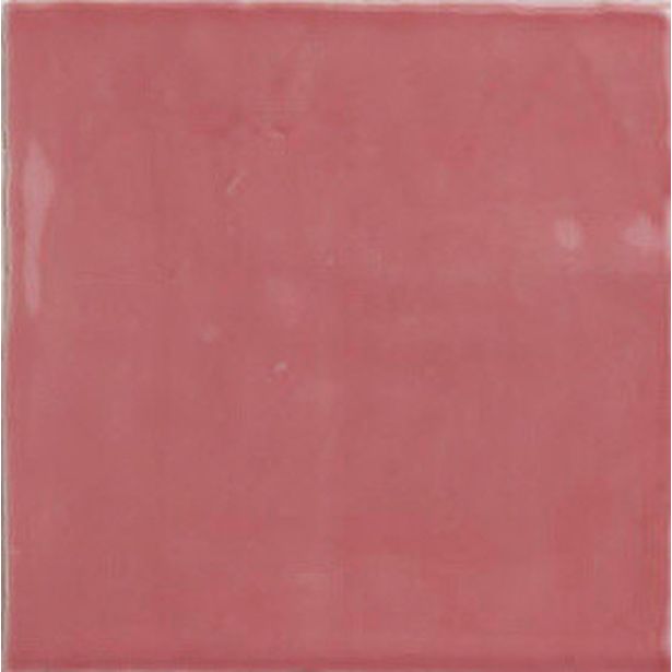 Seinälaatta Pukkila New Zellige Blush, kiiltävä, strukturoitu, 130x130mm