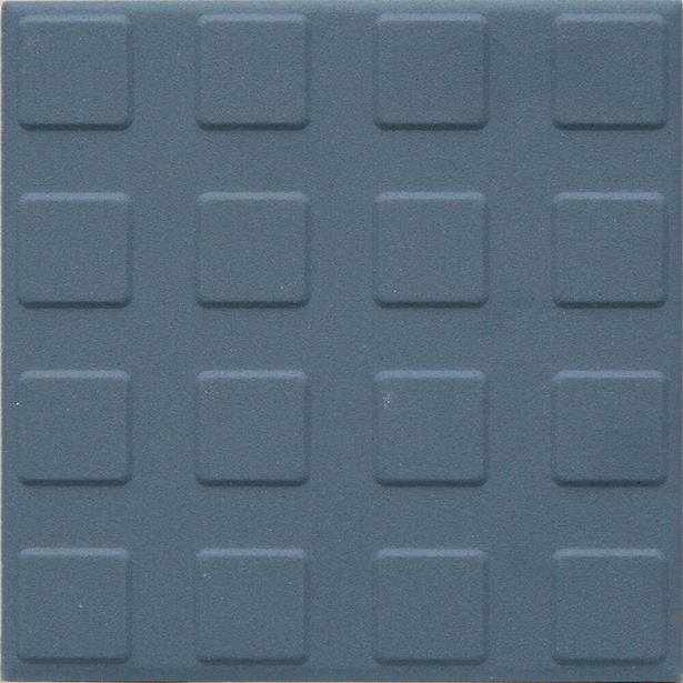 Lattialaatta Pukkila Natura Sininen, himmeä, struktuuri, neliönasta, 96x96mm