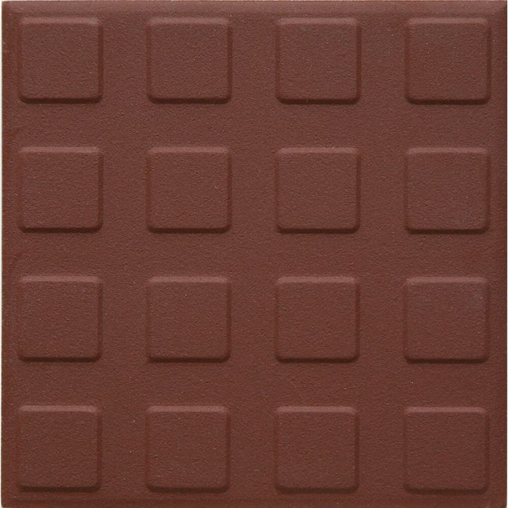 Lattialaatta Pukkila Natura Punainen, himmeä, struktuuri, neliönasta, 96x96mm