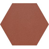 Lattialaatta Pukkila Natura 6-kulmainen Punainen, himmeä, sileä, 115x100mm