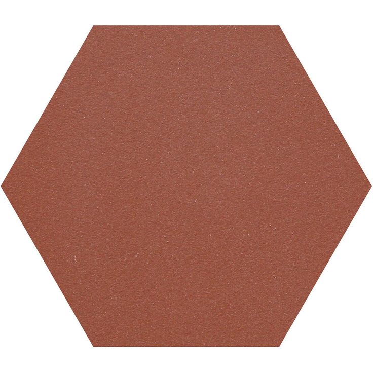 Lattialaatta Pukkila Natura 6-kulmainen Punainen, himmeä, sileä, 115x100mm