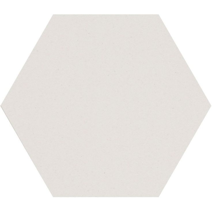Lattialaatta Pukkila Natura 6-kulmainen Valkoinen, himmeä, sileä, 115x100mm