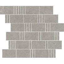 Mosaiikkilaatta Pukkila Landstone Grey Pave, himmeä, sileä, 298x298mm