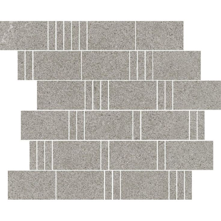 Mosaiikkilaatta Pukkila Landstone Grey Pave, himmeä, sileä, 298x298mm