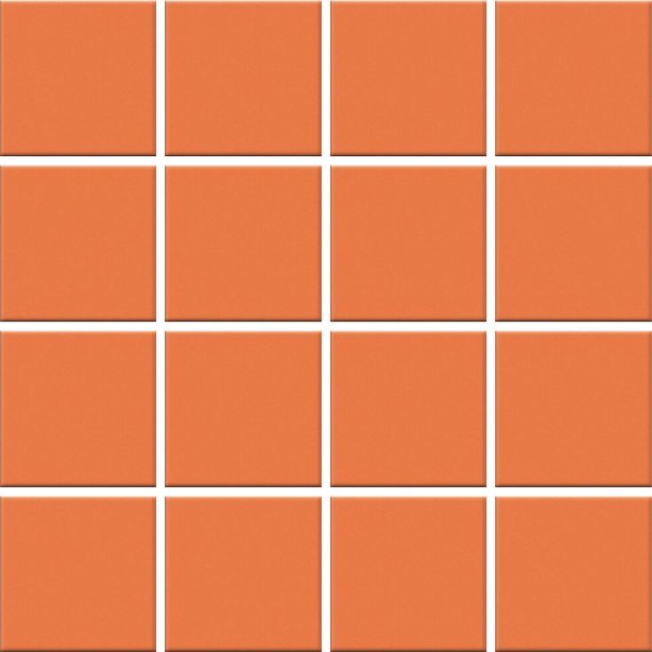 Mosaiikkilaatta Pukkila Color Tangerine, himmeä, sileä, 47x47mm