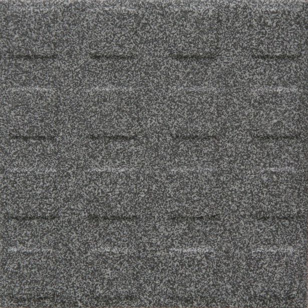 Lattialaatta Pukkila Natura Speckled Black-White, himmeä, struktuuri, neliönasta, 96x96mm