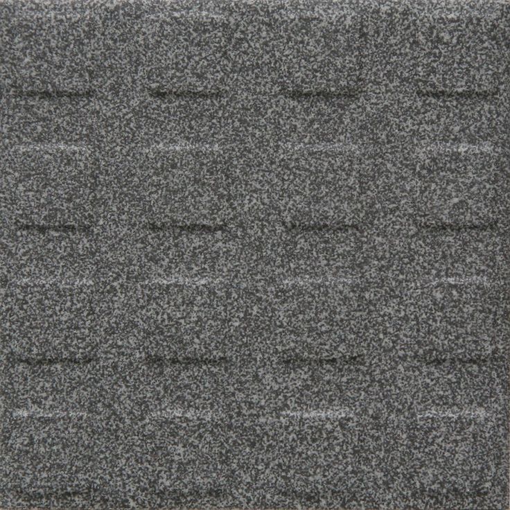 Lattialaatta Pukkila Natura Speckled Black-White, himmeä, struktuuri, neliönasta, 96x96mm