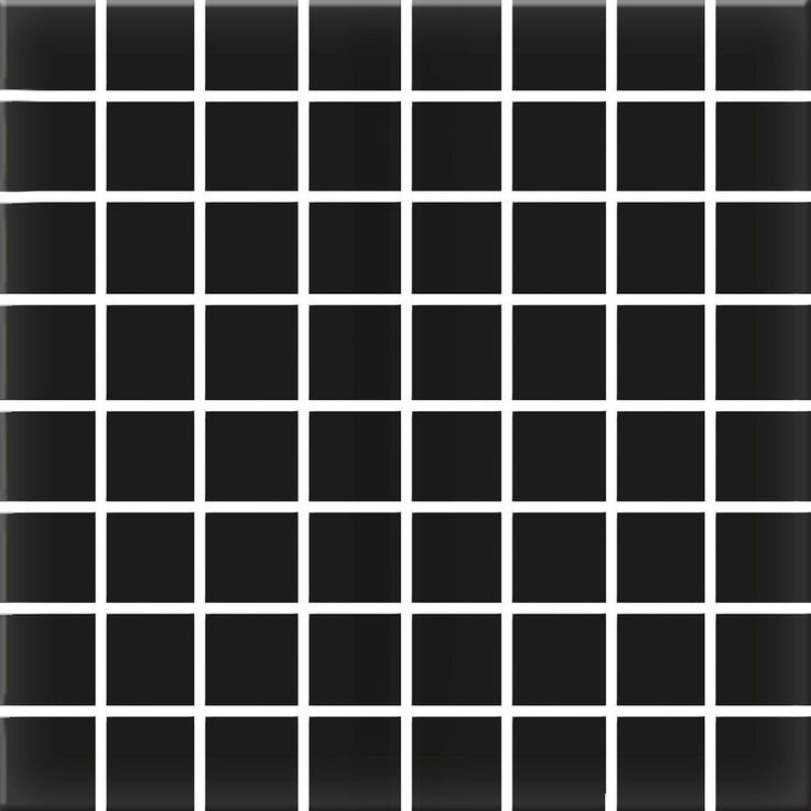 Mosaiikkilaatta Pukkila Color Black, himmeä, sileä, 22x22mm
