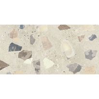 Lattialaatta Pukkila Retro Terrazzo, 30x60cm, matta, lasittamaton, rektifioitu
