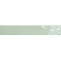 Seinälaatta Pukkila Manacor Mint, kiiltävä, laineileva, 6.5x40cm