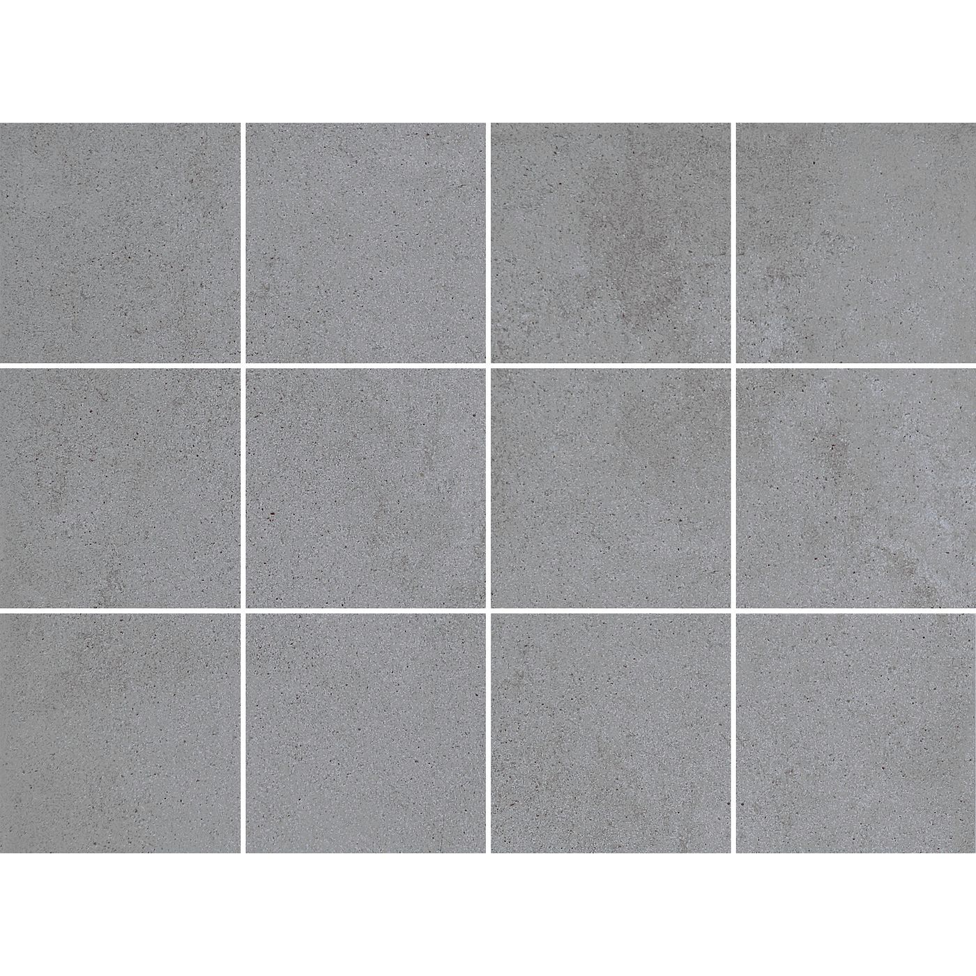 Seinälaatta Pukkila Concreto 03 Tuhka, 10x10cm, lasitettu klinkkeri, tasapintainen, matta, liimatäpläarkilla