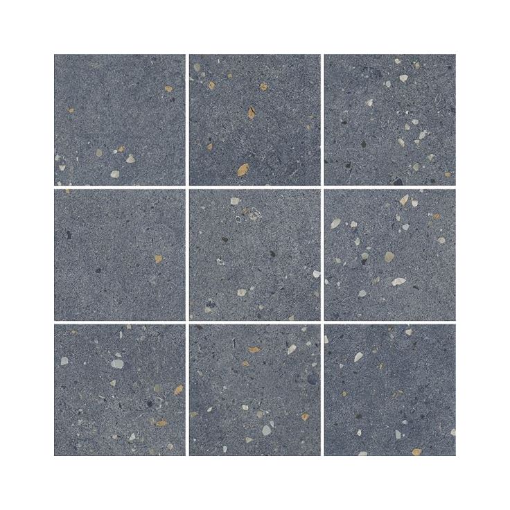 Lattialaatta LPC Vienna 9.7x9.7cm 04 Blue lasitettu porcelanato tasapintainen matta lasikuituverkolla