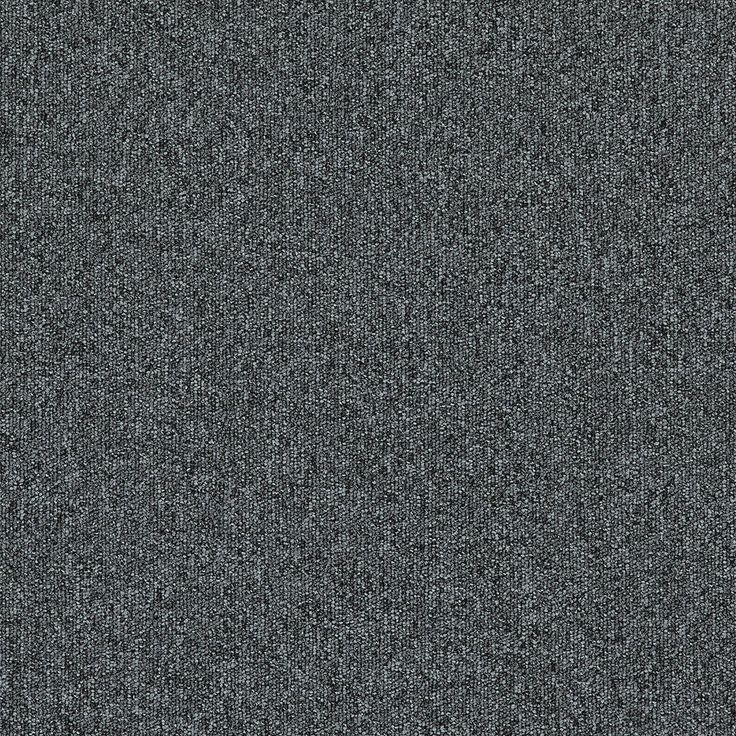 Tekstiililaatta Interface Heuga 727 4122127 Onyx, 50x50cm, harmaa