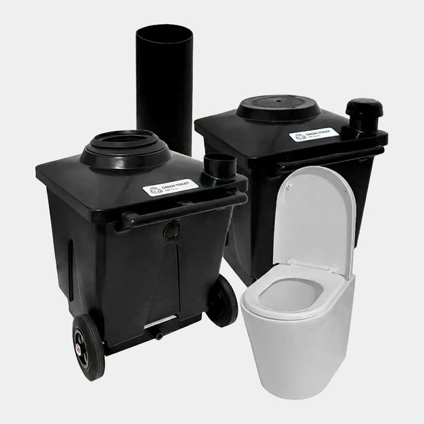 Sisäkuivakäymälä Pikkuvihreä Green Toilet Lux posliini-istuimella