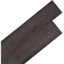 PVC-lattialankut 5,26m² 2mm Tummanharmaa tammi