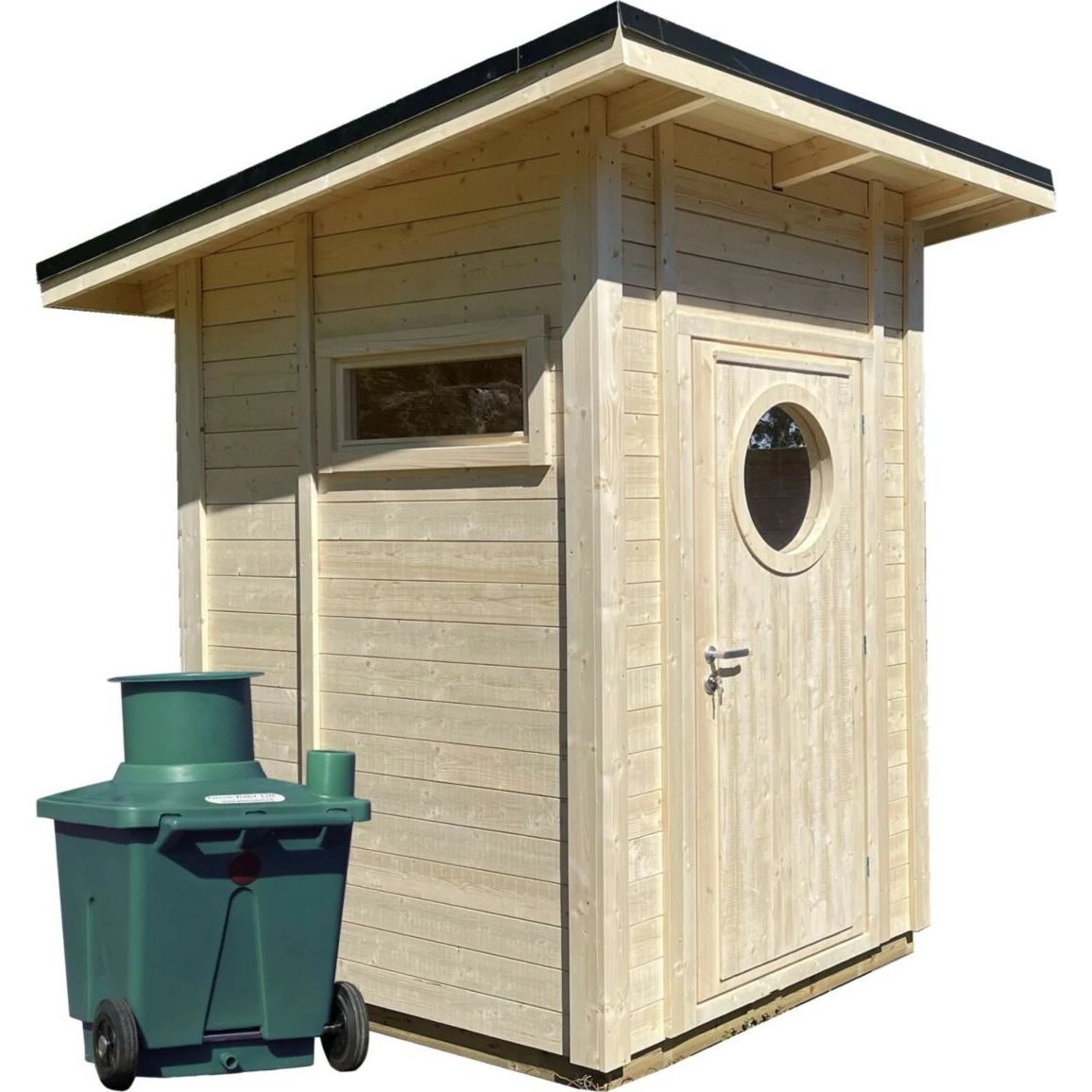 Puucee-paketti Pikkuvihreä 2.25 m², Green Toilet -kompostikäymälällä