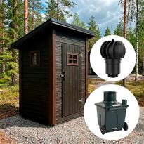 Naava-puucee Green Toilet 120 kompostikäymälällä
