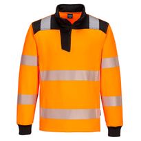 Collegepusero Portwest PW326 Hi-Vis 1/4 vetoketjulla