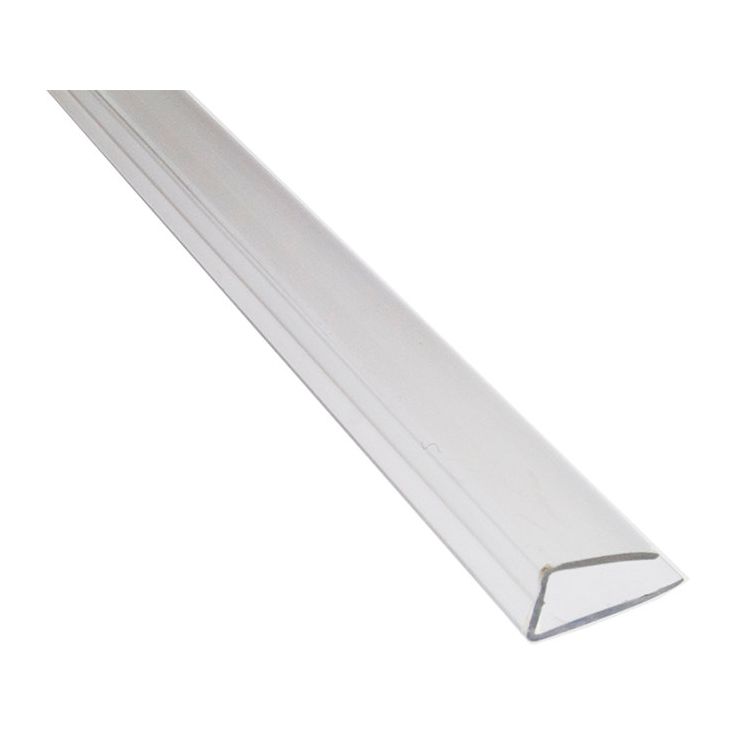 Päätelista Keraplast, 10/2100mm, polykarbonaatti, kirkas