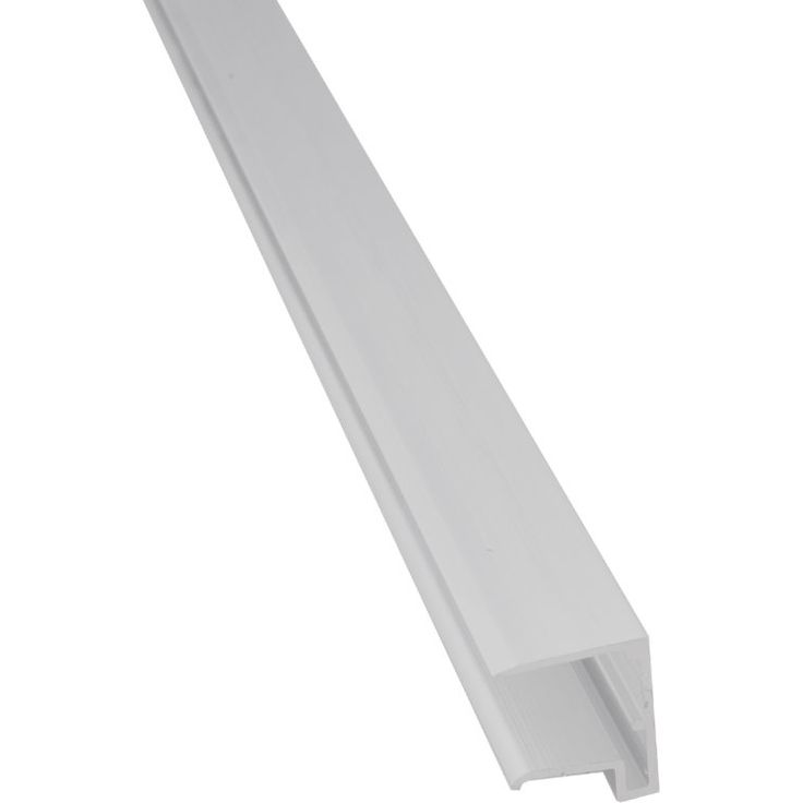 U-päätelista Keraplast 10mm, alumiini, vaaleanharmaa RR21, määrämittainen