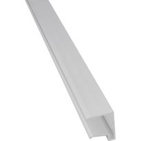 U-päätelista Keraplast 16mm, alumiini, vaaleanharmaa RR21, määrämittainen