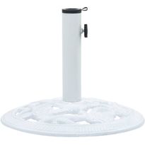 Päivänvarjon alusta valkoinen 9 kg 40 cm valurauta