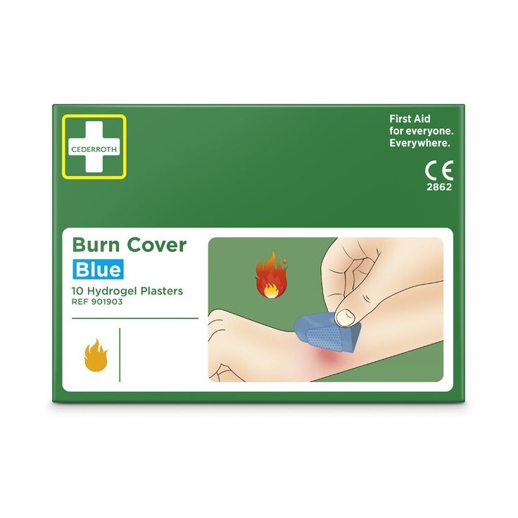 Palovammalaastari Cederroth Burn Cover 74 x 45 mm, 10 kpl