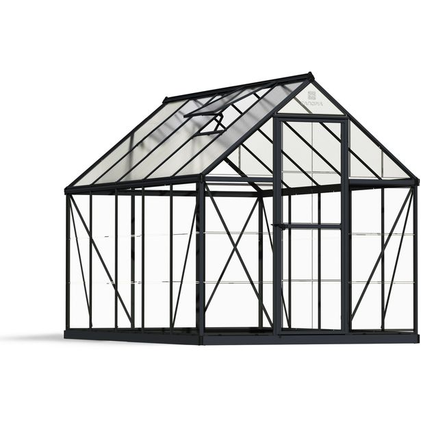 Kasvihuone Palram-Canopia Hybrid, 5,7m², 6x10ft, musta