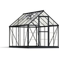 Kasvihuone Palram-Canopia Hybrid, 5,7m², 6x10ft, musta, Verkkokaupan poistotuote