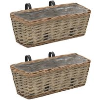 Parvekkeen kukkalaatikko 2 kpl paju pe-vuori 40 cm