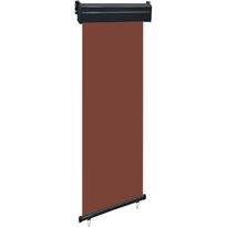 Parvekkeen sivumarkiisi 60x250 cm ruskea