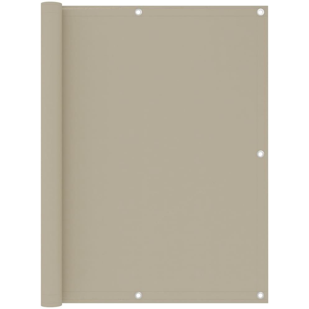 Parvekkeen suoja beige 120x500 cm oxford kangas