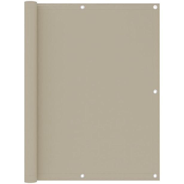 Parvekkeen suoja beige 120x600 cm oxford kangas_1