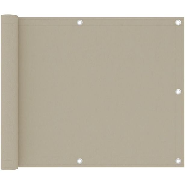 Parvekkeen suoja beige 75x500 cm oxford kangas_1