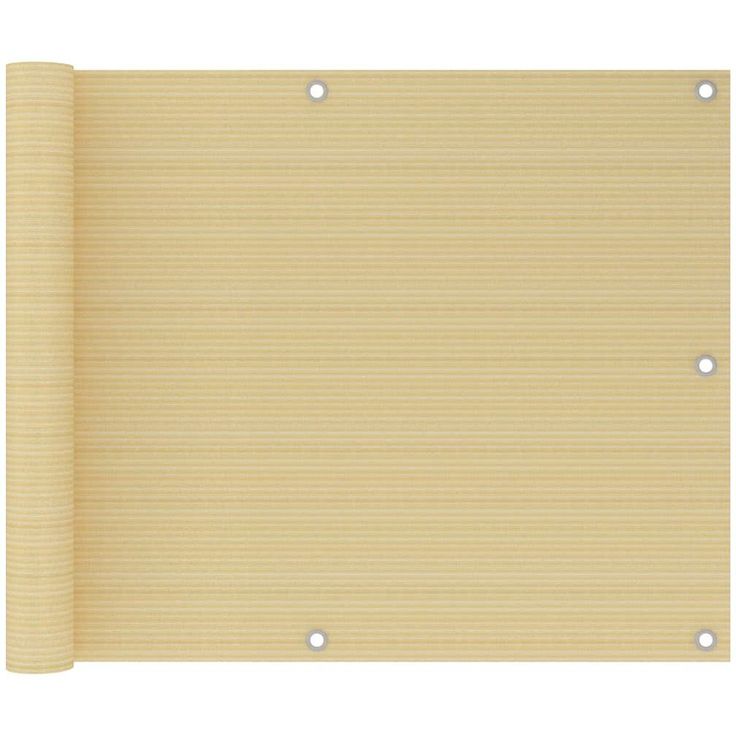 Parvekkeen suoja beige 75x600 cm hdpe_1