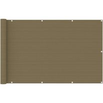 Parvekkeen suoja harmaanruskea 120x400 cm hdpe